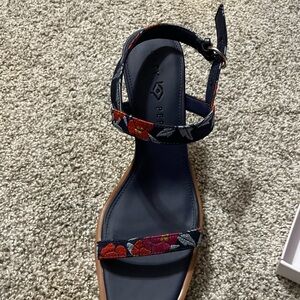 Katy Perry Collections Women's Sandals - Navy with Red and Orange Floral